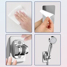 Shower Bracket Strong Adhesive Adjust Angle Drilling Shower Wand AU