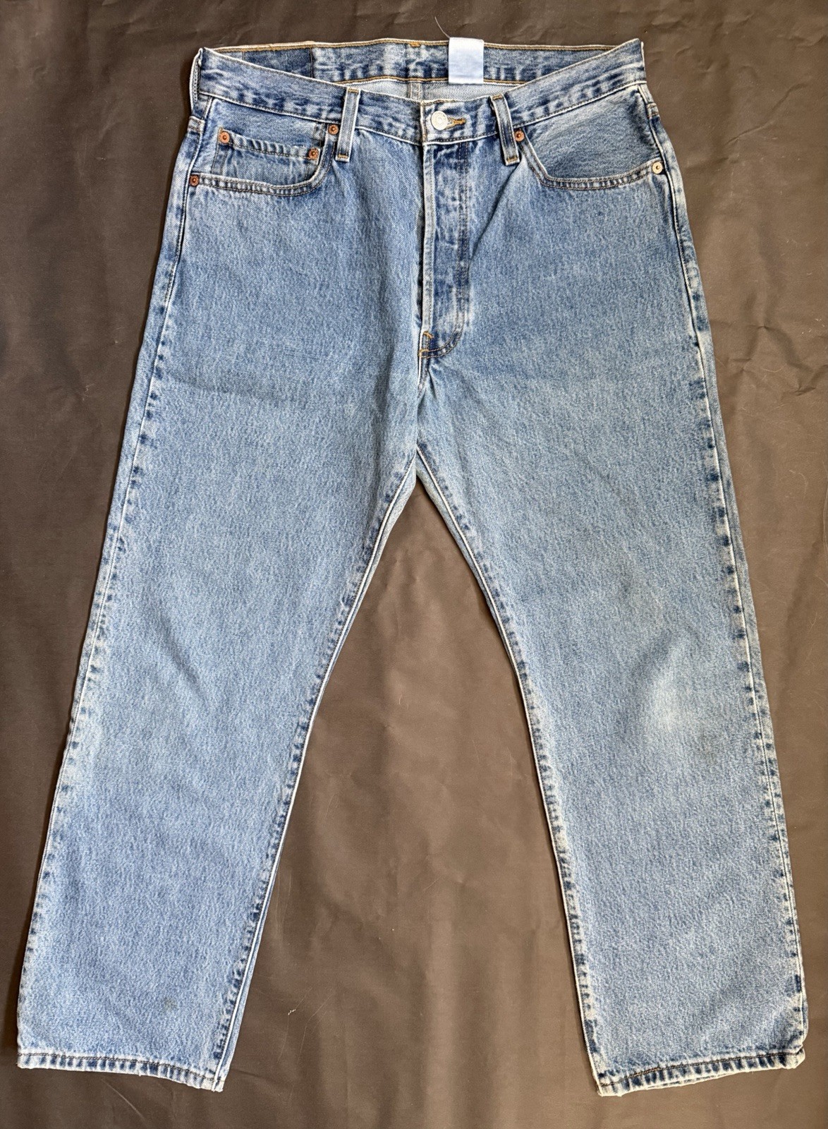 Levi's 501 Light Wash Blue Jeans Button Fly