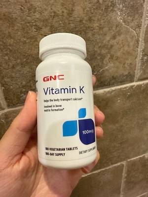 GNC Vitamin K 100mcg 180 Vegetarian Tablets