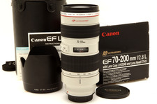 Canon EF 70-200mm f2.8 L USM Lens with Box, Hood  Case 50663