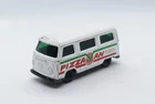 New ListingLesney Matchbox White VW Dormobile Pizza Van Cracked Rear Window 1980 Diecast