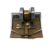 Eiffel Cylindrical Privacy Door Lever Brushed Chrome Grade 2 GAL-1140L-R-626