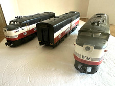 O GAUGE WILLIAMS - WESTERN MARYLAND FA A-B-A SET-VERY NICE - SEE PHOTOS/READ!!!