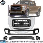 NEW Front Bumper Paintable & Grille Kit For 2011-2016 Ford F-Series Super Duty