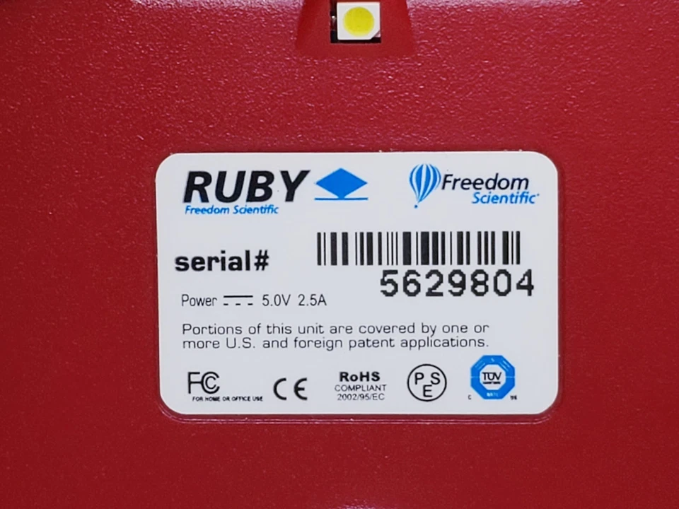 Freedom Scientific RUBY Handheld 5'' Video Magnifier - Image 2 of 3