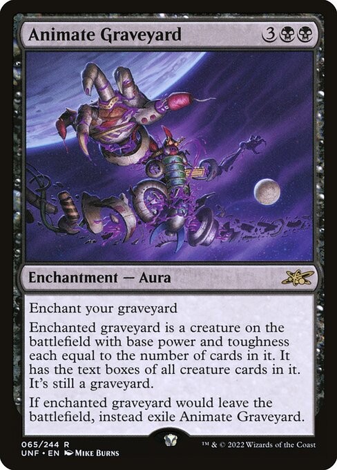 Animate Graveyard Foil Unfinity 65 NM MTG