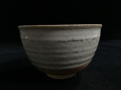 K0058 Japanese Vintage Matcha Tea Bowl Ceramic Chawan Hagi Style Tea Ceremony