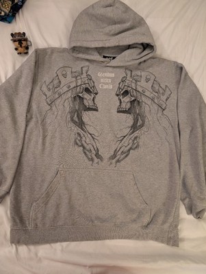 Vintage WWE Triple H Genibus Nitito Canis HHH The Game DX Hoodie Sz Large 21x25 