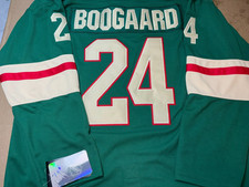 NEW Minnesota Wild #24 Derek Boogaard GREEN Jersey Stitched Size 54(XL)