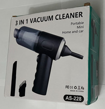 3 In 1 Portable Mini Home And Car Vacuum Cleaner AS-228, Black J