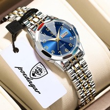 Luxury Ladies Wristwatch Waterproof Luminous Date Womens Quartz Watch