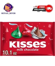 Hershey's Kisses Milk Chocolate Christmas Candy, Bag 10.1 oz