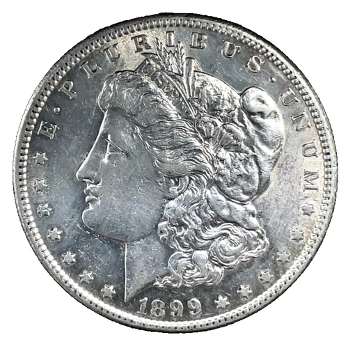 1899 S Morgan Dollar AU-Almost Uncirculated 90% Silver $1 US Coin # 2716