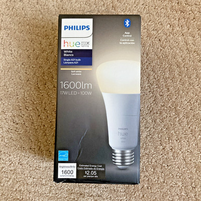 Philips Hue A21 100W Smart LED Bulb White Open Box Works Alexa Google Home