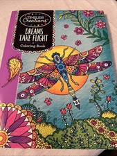 Cra-Z-Art Timeless Creations Adult Coloring Book, Dreams Take Flight, 64 Pages