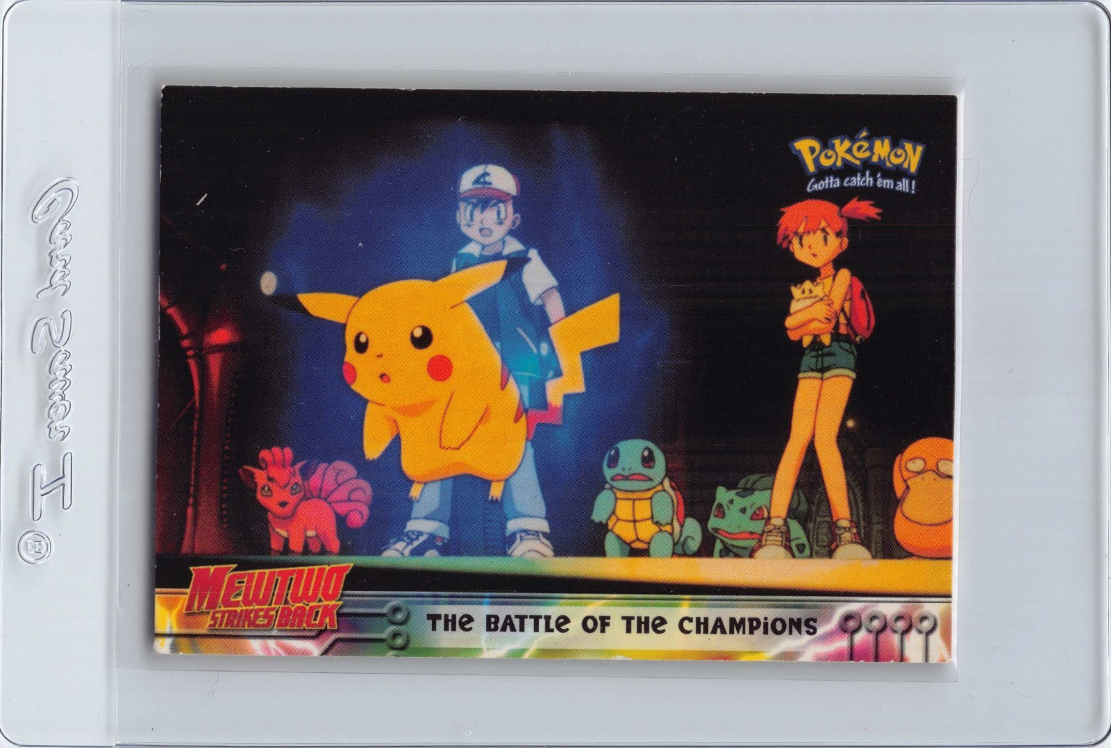 THE BATTLE OF THE CHAMPIONS #25 - NONHOLO TOPPS BLACK MEWTWO SB POKEMON CARD NM
