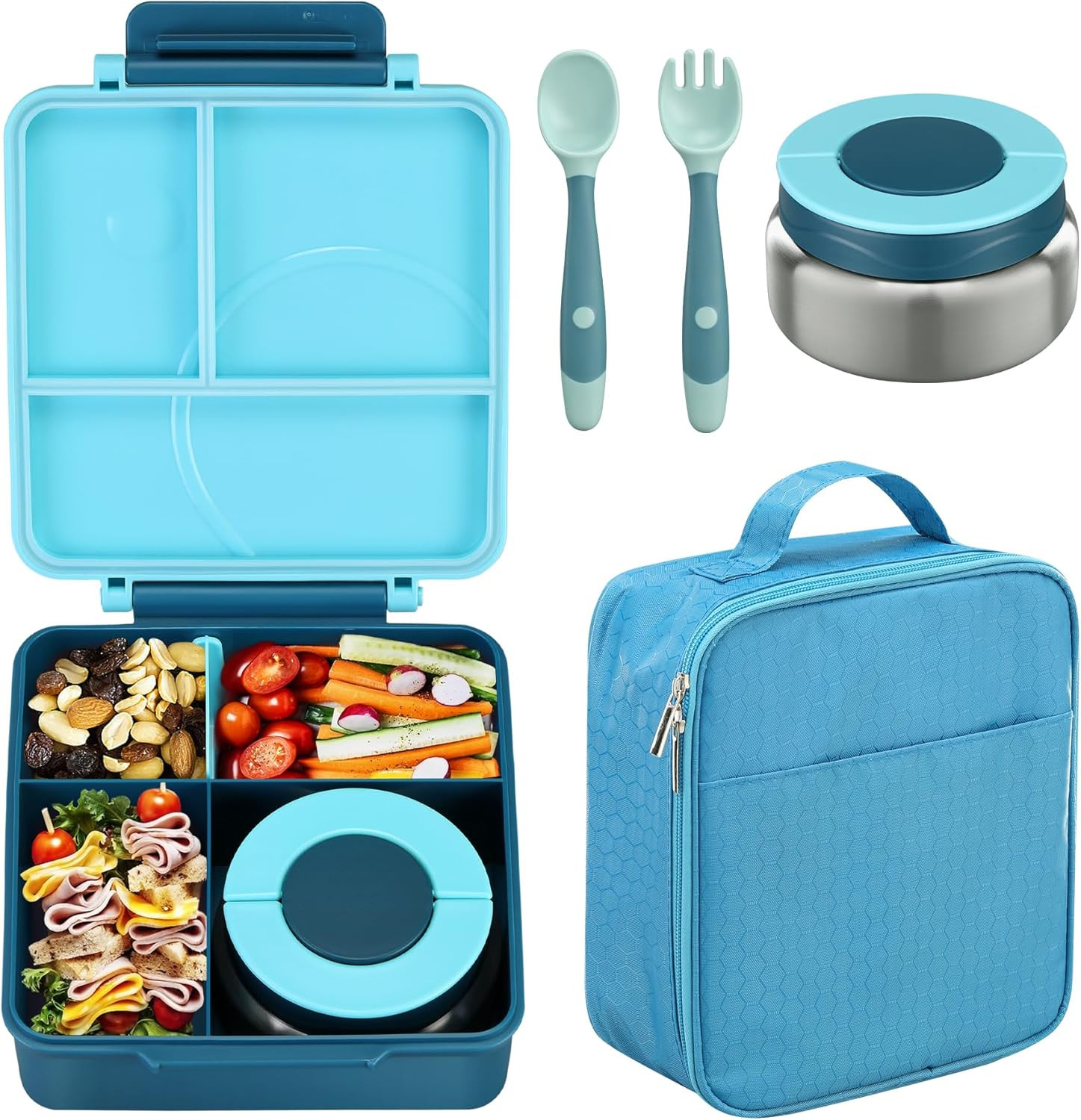 Set For Kids With 8oz Soup Thermo, Leak-proof Lunch Containers W