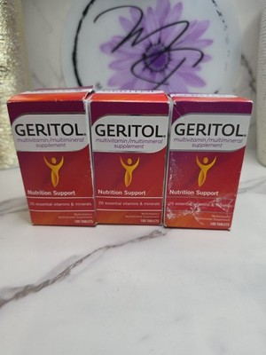 2 Pack Geritol Vitamins Multivitamin & Mineral Supplement, 100 ct Tablets 
