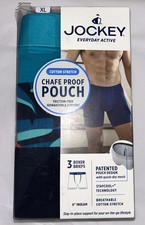 NEW Men  s Jockey  Everyday Active/ Chafe Proof Pouch Sz XL  6" Boxer Briefs