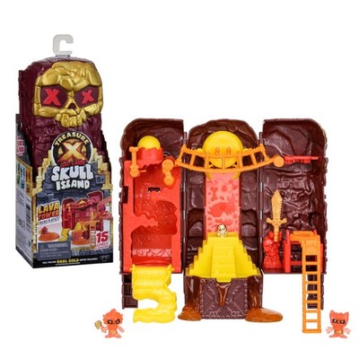 Treasure X Lost Lands Skull Island Lava Tower Micro Playset, A 15-Level Adventu_