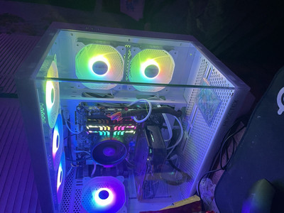 Musetex RGB Gaming Desktop Tower White USB HDMI Computer