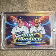 Topps 2025 Cosmic Chrome Star Clusters Shohei Ohtani Mookie Betts DSC-4 Dodgers