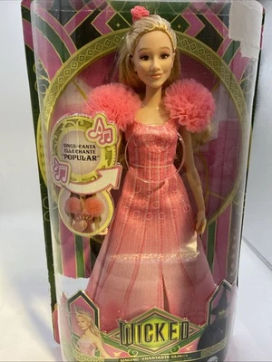 Mattel WICKED Singing Glinda Fashion Doll 🩷 Sings “Popular”🩷 - DAMAGED BOX