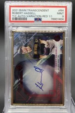 2021 Bowman Transcendent Robert Hassell Auto Variation Red 1/1 PSA 9