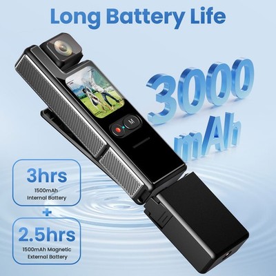4K MINI HD WIFI Action Camera Thumb Sport Portable Video Recorder