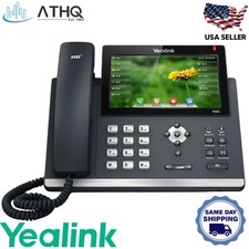 Yealink SIP-T48S 16-Line PoE IP Phone 7" Color Touchscreen GigE SIP VoIP - NEW