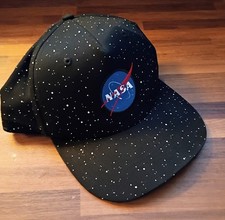 NASA Adjustable Black Space Hat Youth Snapback Cap - Aldrin Family Foundation