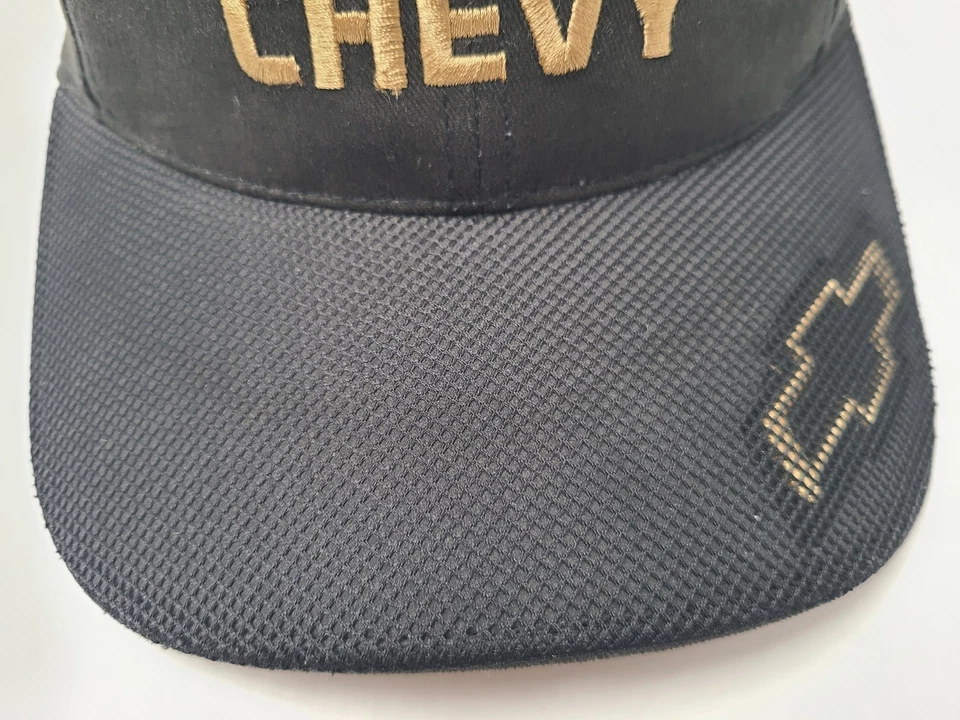 Gorra deportiva ajustable a cuadros Chevrolet bandera Chevy carreras hombres mujeres negra Foto 3 de 4