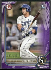 2022 Bowman #BP-136 Luca Tresh Prospects Purple #/250