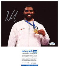 Gable Steveson Signed 8x10 Photo ‘USA’ MN Gophers Wrestling ACOA UFC MMA