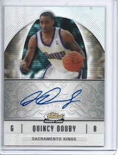 QUINCY DOUBY 2006 TOPPS FINEST ROOKIE AUTO REFRACTOR #64 SACRAMENTO KINGS
