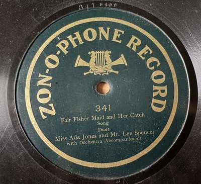 Miss Ada Jones and Mr. Len Spencer Fair Fisher Maid And Her Catch~Shellac~1906y