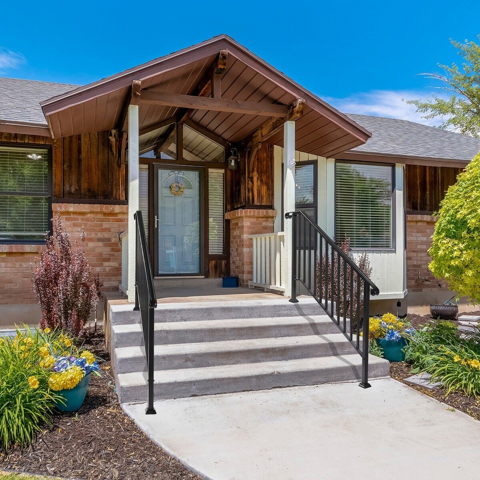 5 Steps Handrails Outdoor Stair Railing Indoor Hand Rails for Outdoor 4 ...