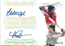 2017 Flawless YOAN MONCADA ANDREW BENINTENDI Dual Auto Rookie Silver /25