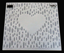 NEW Stampin' Up SWEETHEART Embossing Folder 6" x 6" Heart Frame LOVE Valentine's