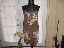 NWT FREE PEOPLE INTIMATELY  PRINTED CASCADES SLIP DRESS  SIZE XSMALL