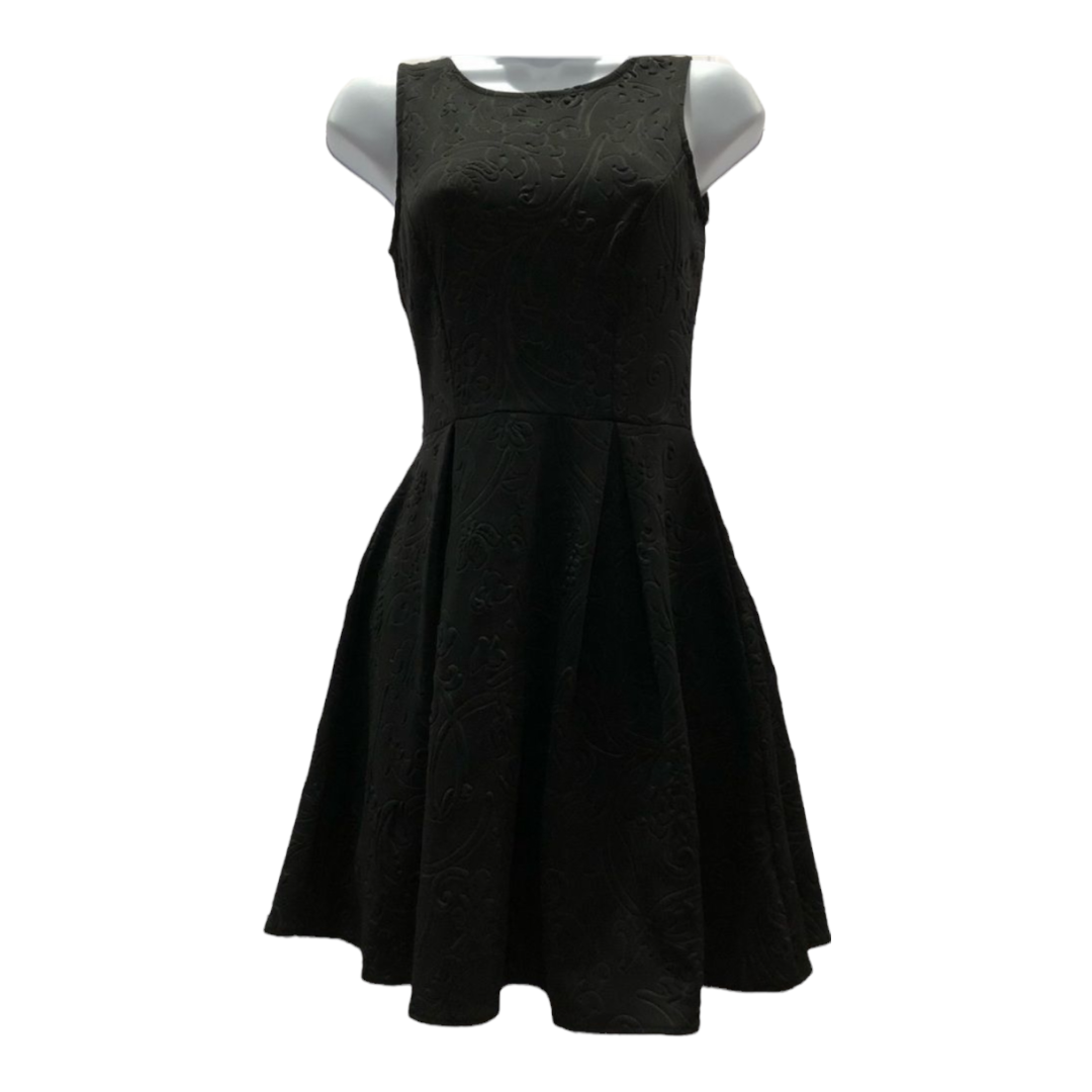 Green Envelope Los Angeles Brocade Black Floral Sleeveless A Line Dress Small S Green Envelope Los Angeles Brocade Black Floral Sleeveless A Line Dress Small S
