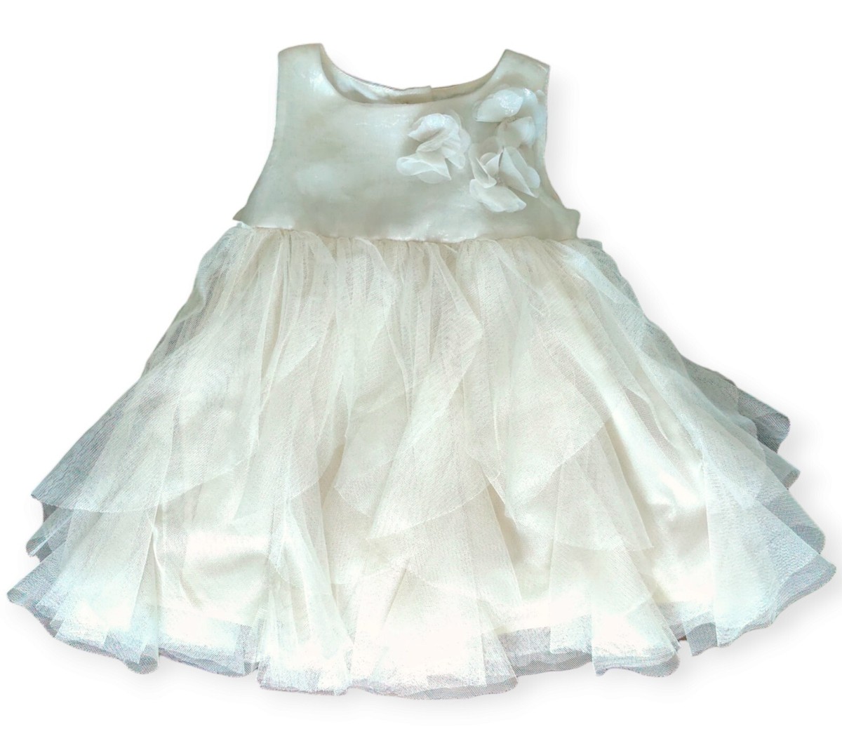 Baby Gap White Tulle Dress 3-6 Months Sleeveless Special Occasion