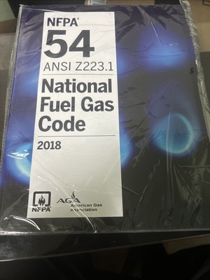 NFPA 54 ANSI Z223.1 National Fuel Gas Code 2018 Paperback Free Shipping