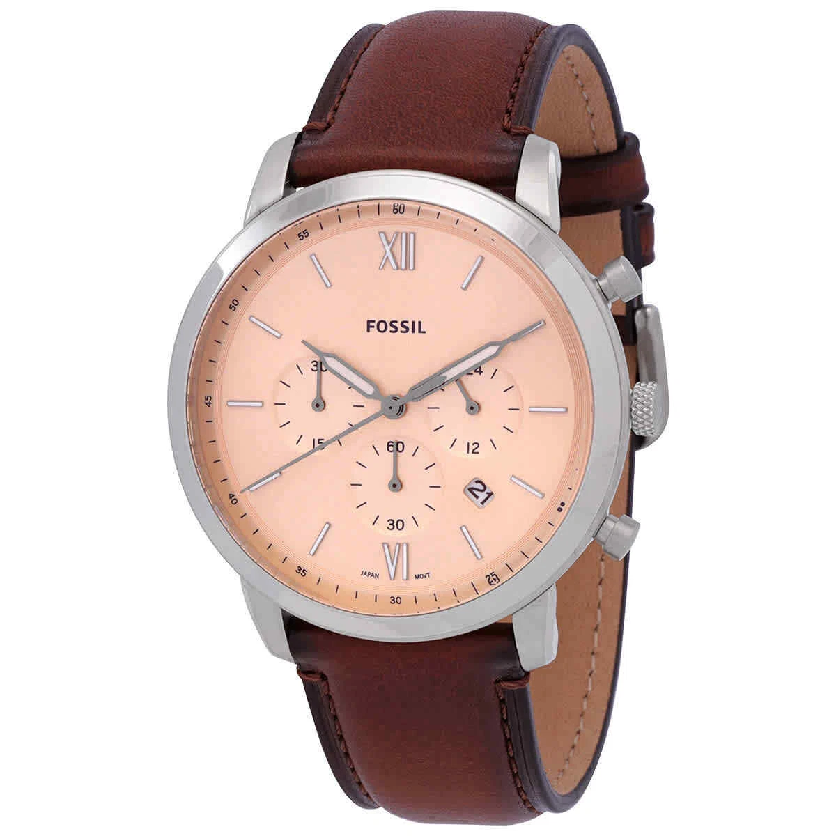 Fossil Neutra Chronograph Quartz Rose Gold Dial Men's Watch FS5982 | eBay