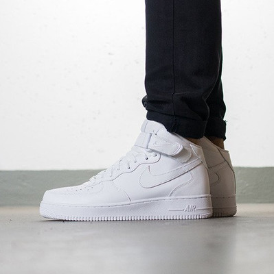 NIKE Air Force 1 Mid '07 TRIPLE WHITE ALL SIZES Mens GS CW2289-111, 314195-113 | eBay