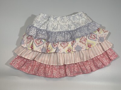 Skort Gymboree "Love Is In The Air" Taille 3T - Imprimé Mixte à Volants, Occasion Très Bon état, Coton