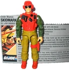 GI joe SKIDMARK 1988 Complete Vintage Desert Fox jeep driver fc gijoe file card