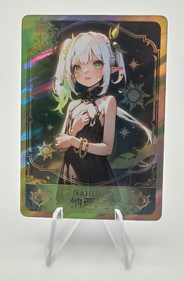 NAHIDA Genshin Impact Sexy ACG Goddess Story Waifu Card Girl Holo Foil Karte