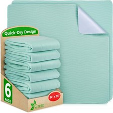   Washable Underpads - Heavy Absorbency Reusable Bedwetting Incontinence Pads...