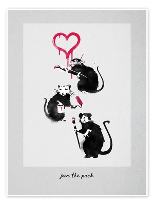 Poster Banksy - Rats